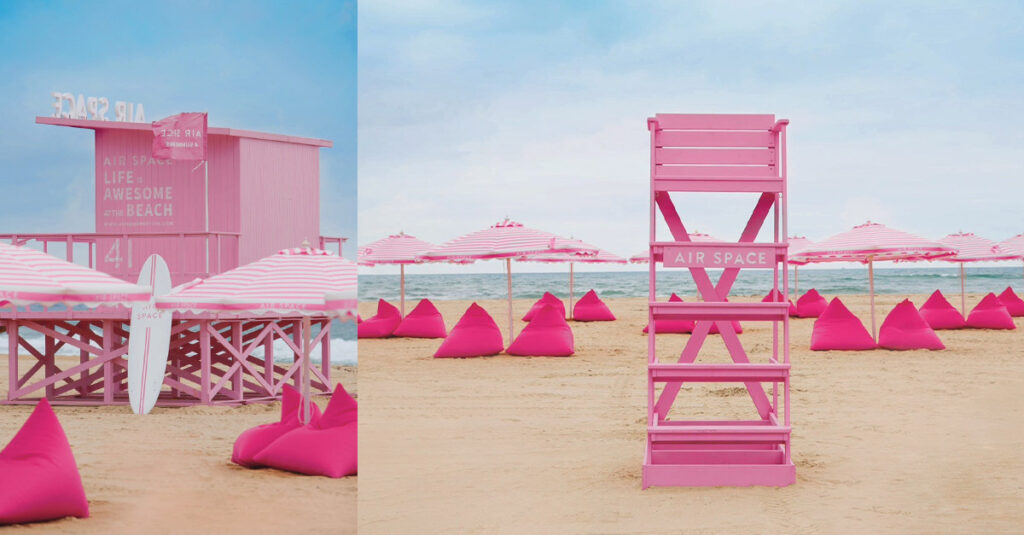 AIR SPACE宣布「Santa Monica Splash 浮誇系粉紅海灘」在福隆貢寮盛大開幕！
