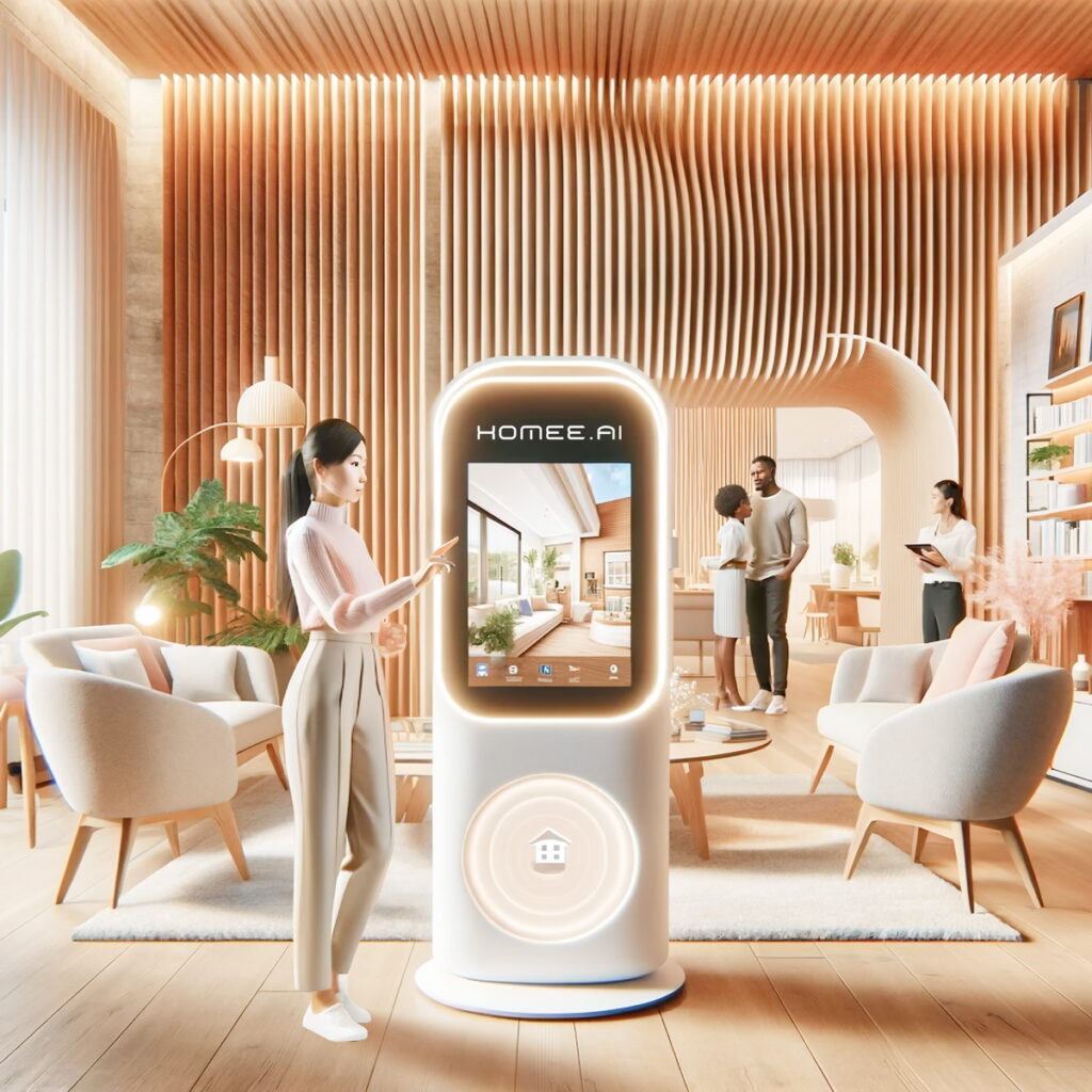 HOMEE AI 未來將推出 AI KIOSK 於實驗店，消費者可透過對話，獲客製化空間設計與家具推薦