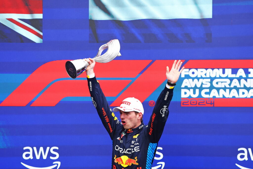 Red Bull車隊Max Verstappen 連續第三年加拿大大獎賽奪冠