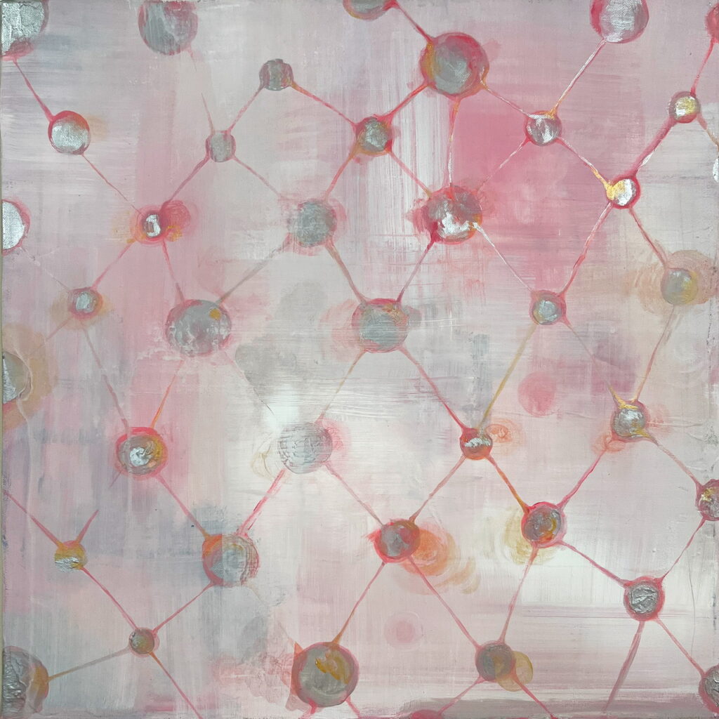 李俐燕, 㗊㗊 series_017,50x50cm, 壓克力、畫布Acrylic on canvas, 2023