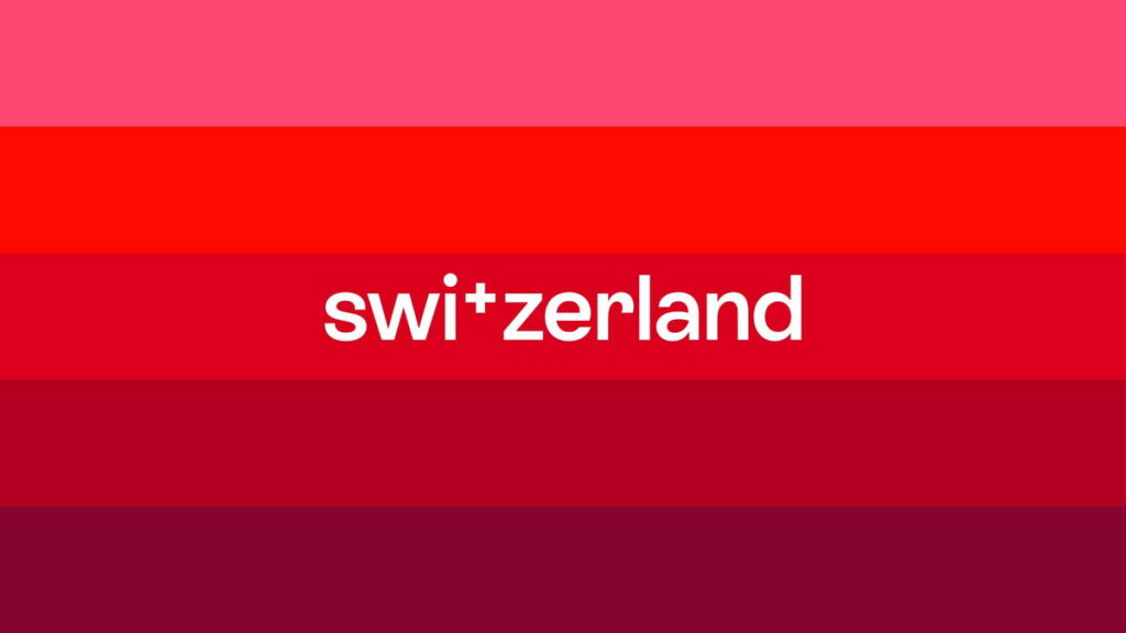 瑞士國家旅遊局新 Logo：五種不同深淺的紅色，象徵著現代、多樣和獨立。