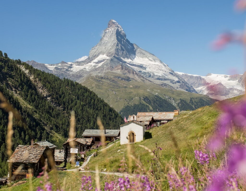 瑞士最具代表性的山王一馬特洪峰。